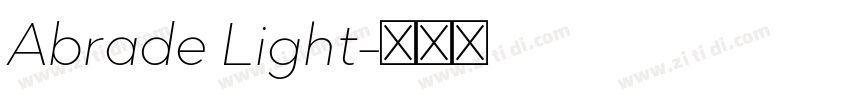Abrade Light字体转换